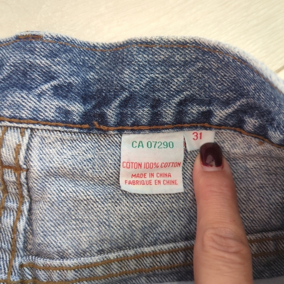 Vintage Button Fly Jean Shorts - Picture 5 of 9